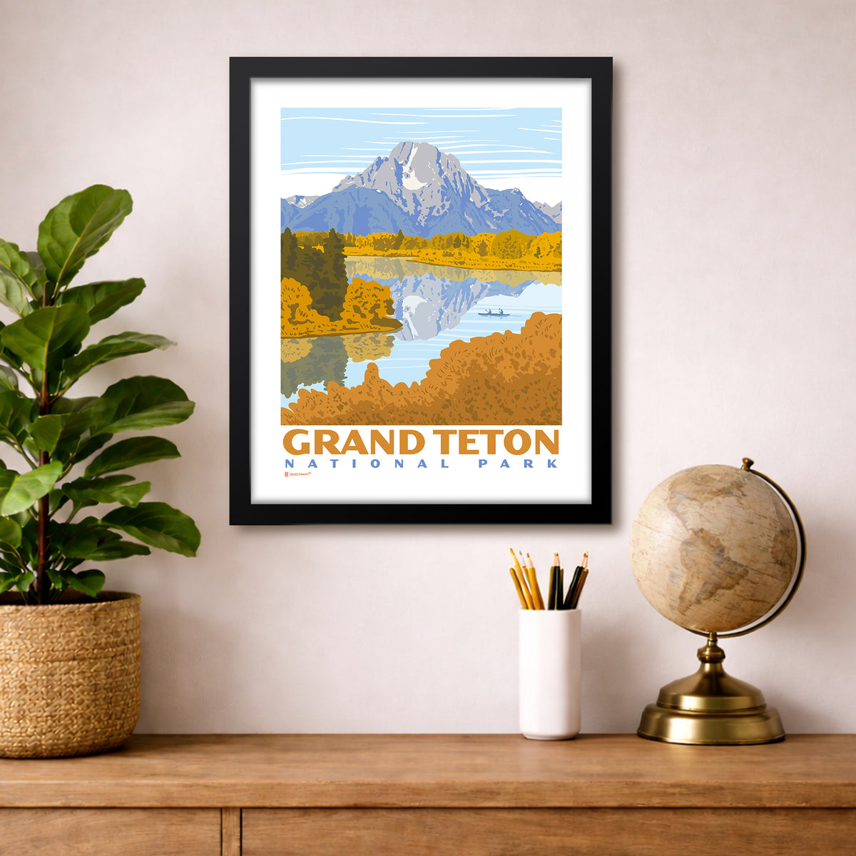 Grand Teton National Park Oxbow Bend Print