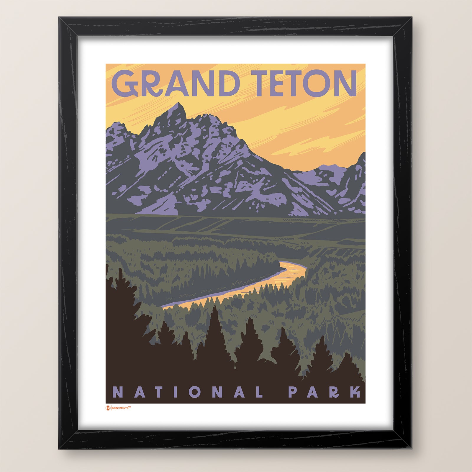 Grand Teton National Park Snake River Overlook Print