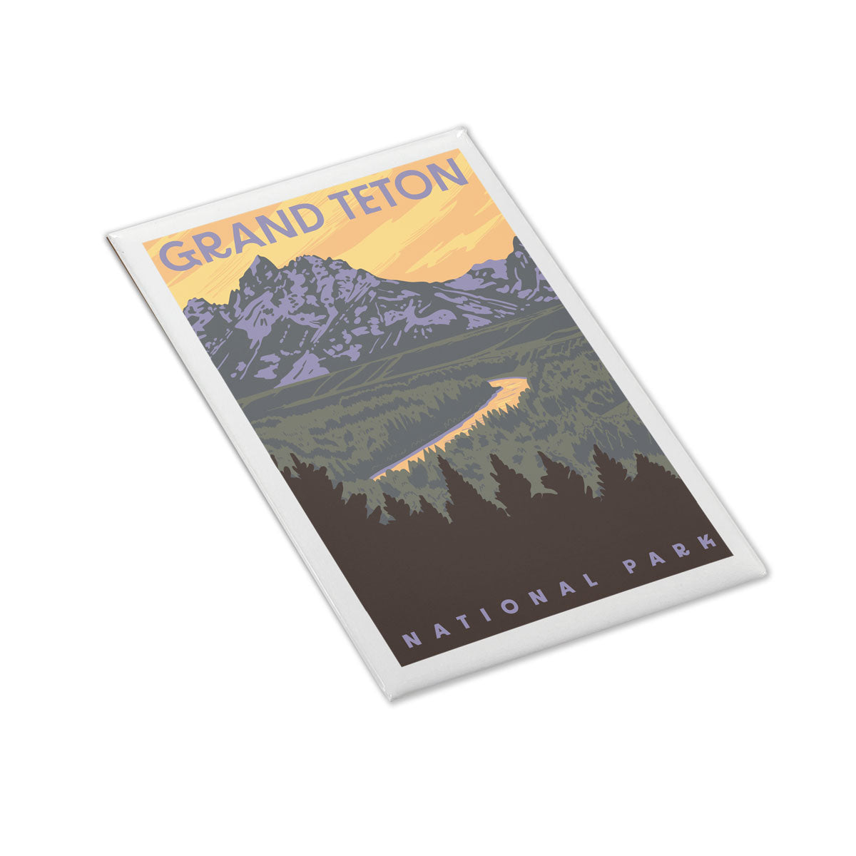 Grand Teton Snake River Overlook Hard Magnet