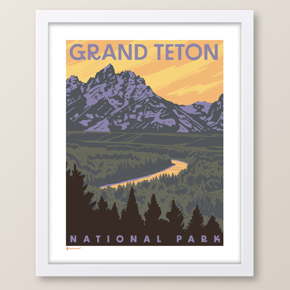 Grand Teton National Park Snake River Overlook Print