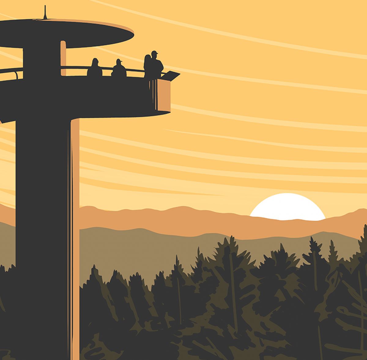 Great Smoky Mountains National Park Clingmans Dome Print