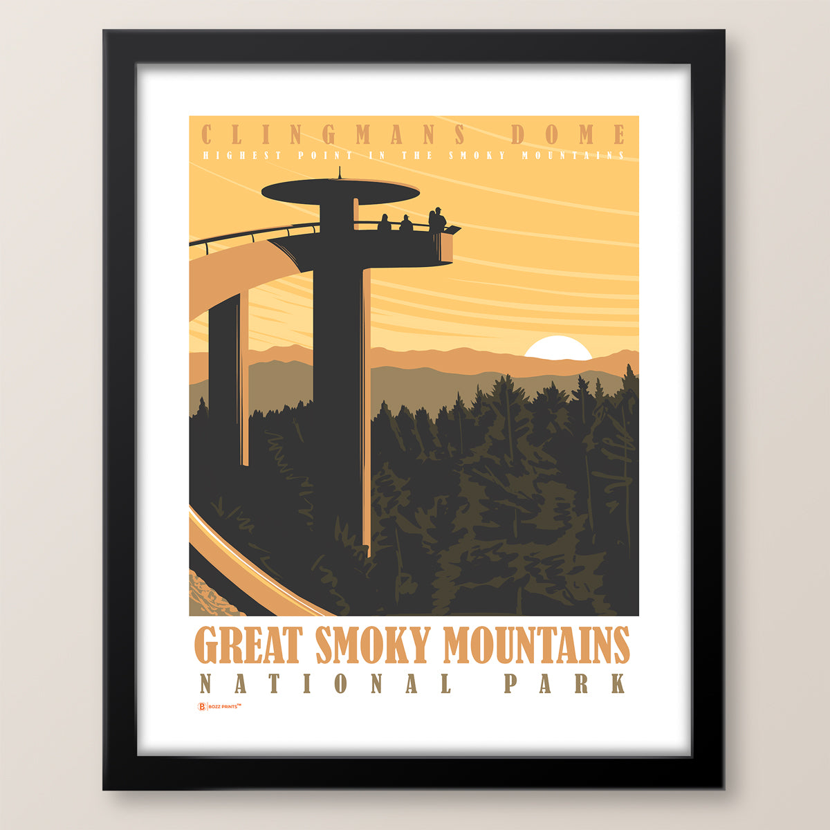 Great Smoky Mountains National Park Clingmans Dome Print