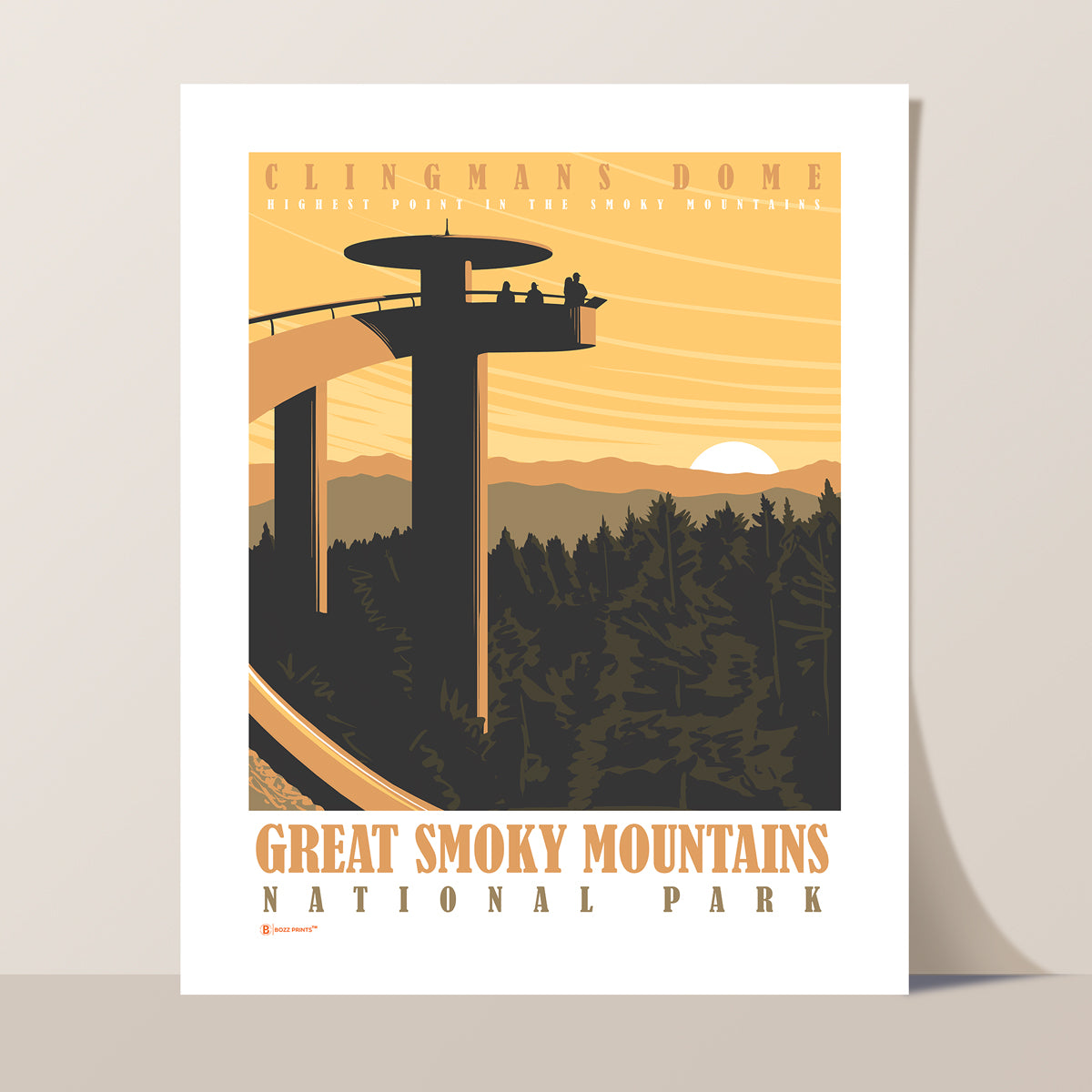 Great Smoky Mountains National Park Clingmans Dome Print