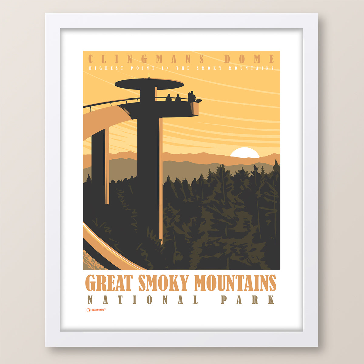 Great Smoky Mountains National Park Clingmans Dome Print