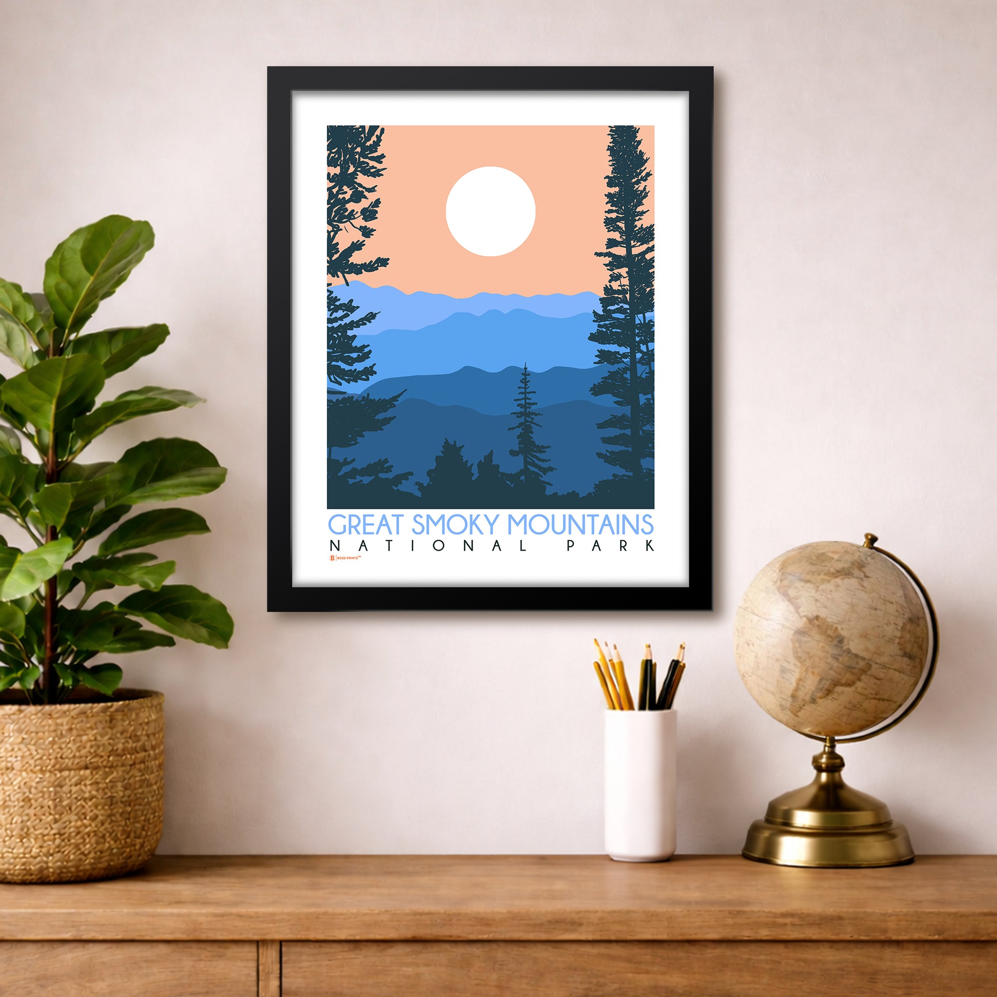 Great Smoky Mountains Newfound Gap Art Print - Bozz Prints