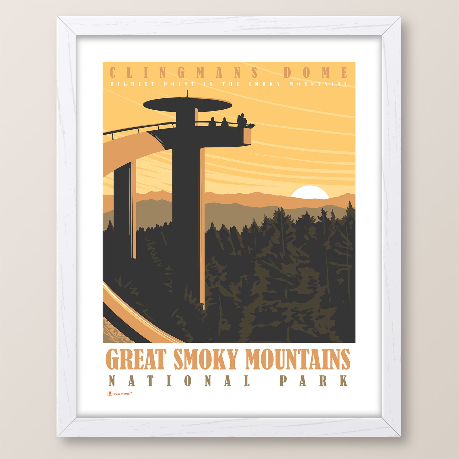 Great Smoky Mountains National Park Clingmans Dome Print