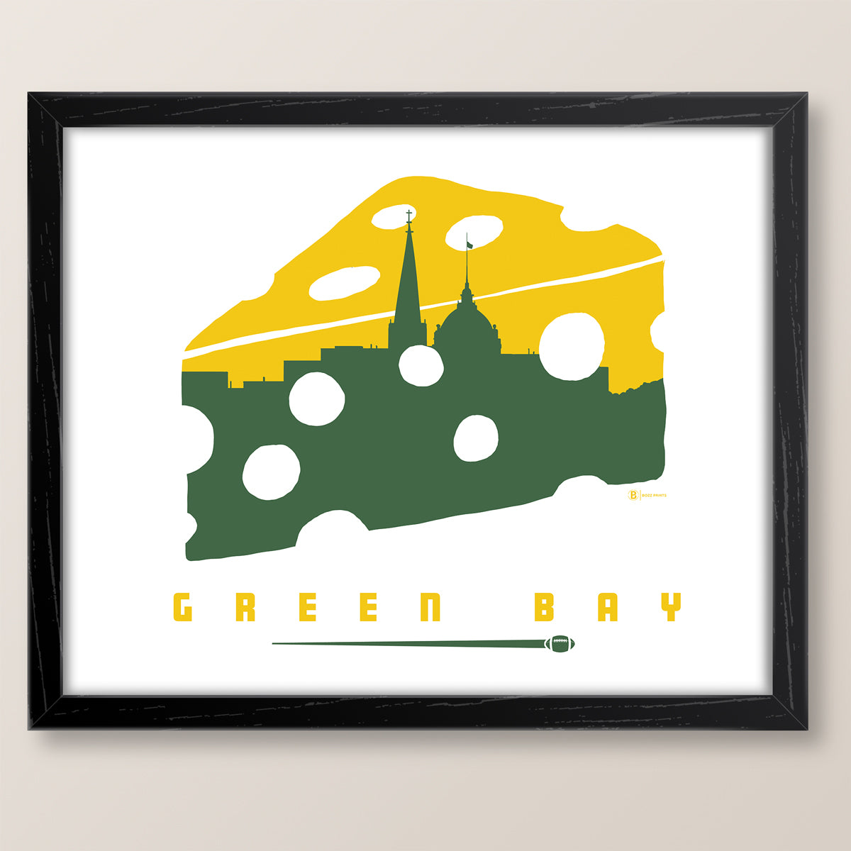 Green Bay Football Print