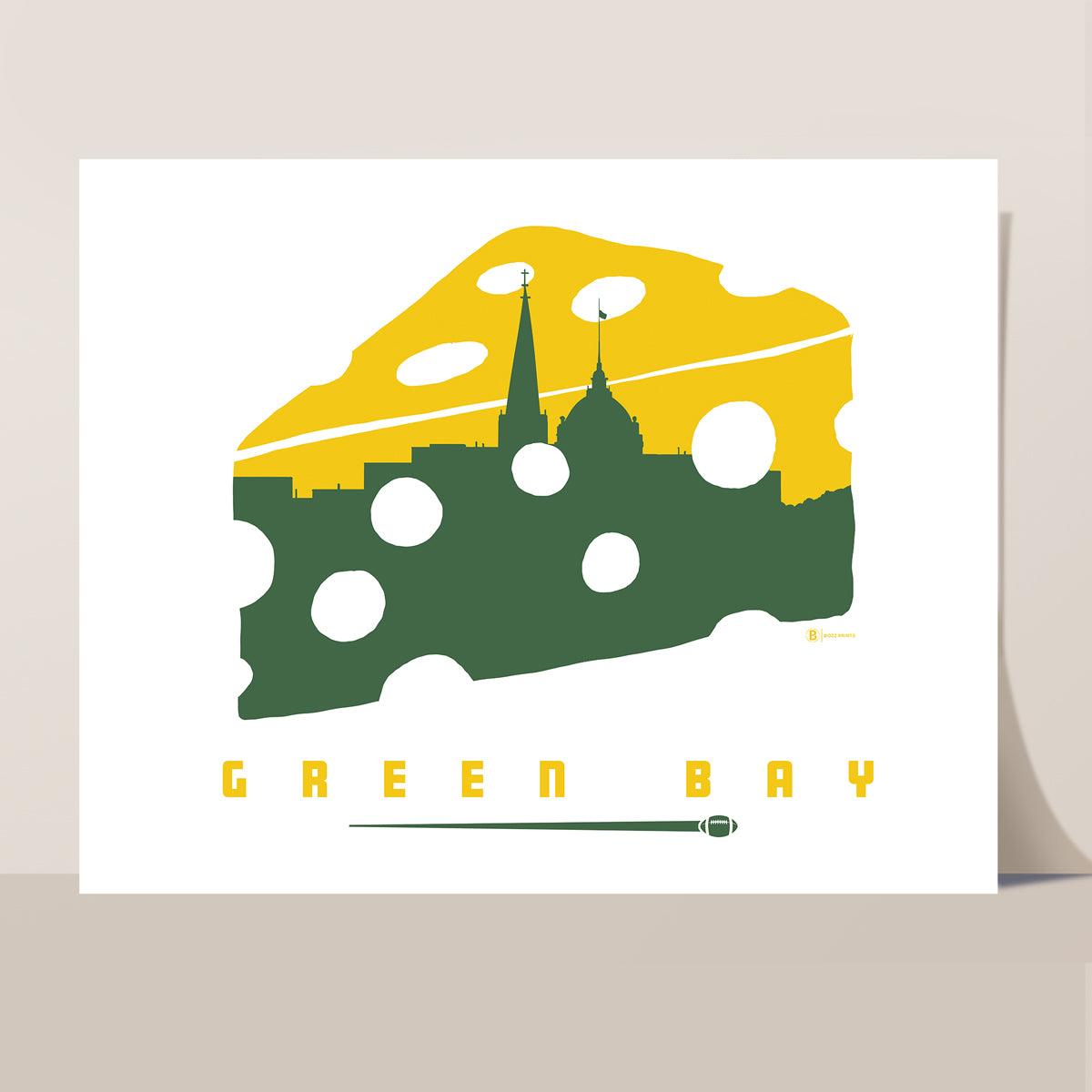 Green Bay Football Print