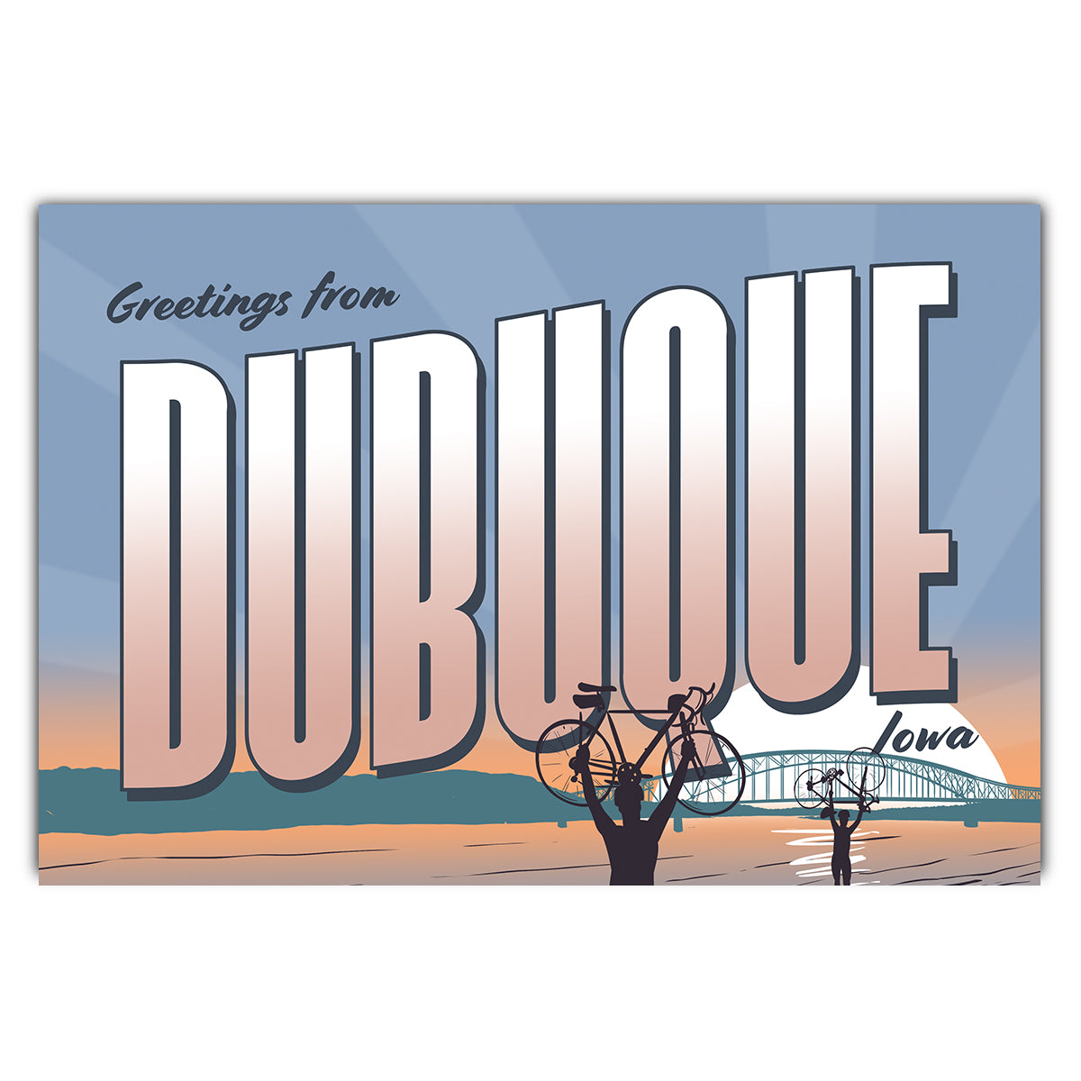 Greetings from Dubuque Postcard