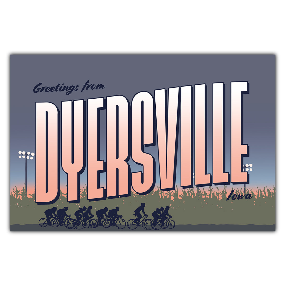 Greetings from Dyersville Postcard