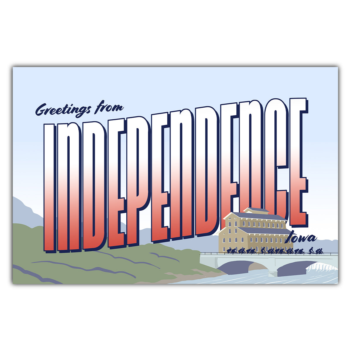 Greetings from Independence Postcard