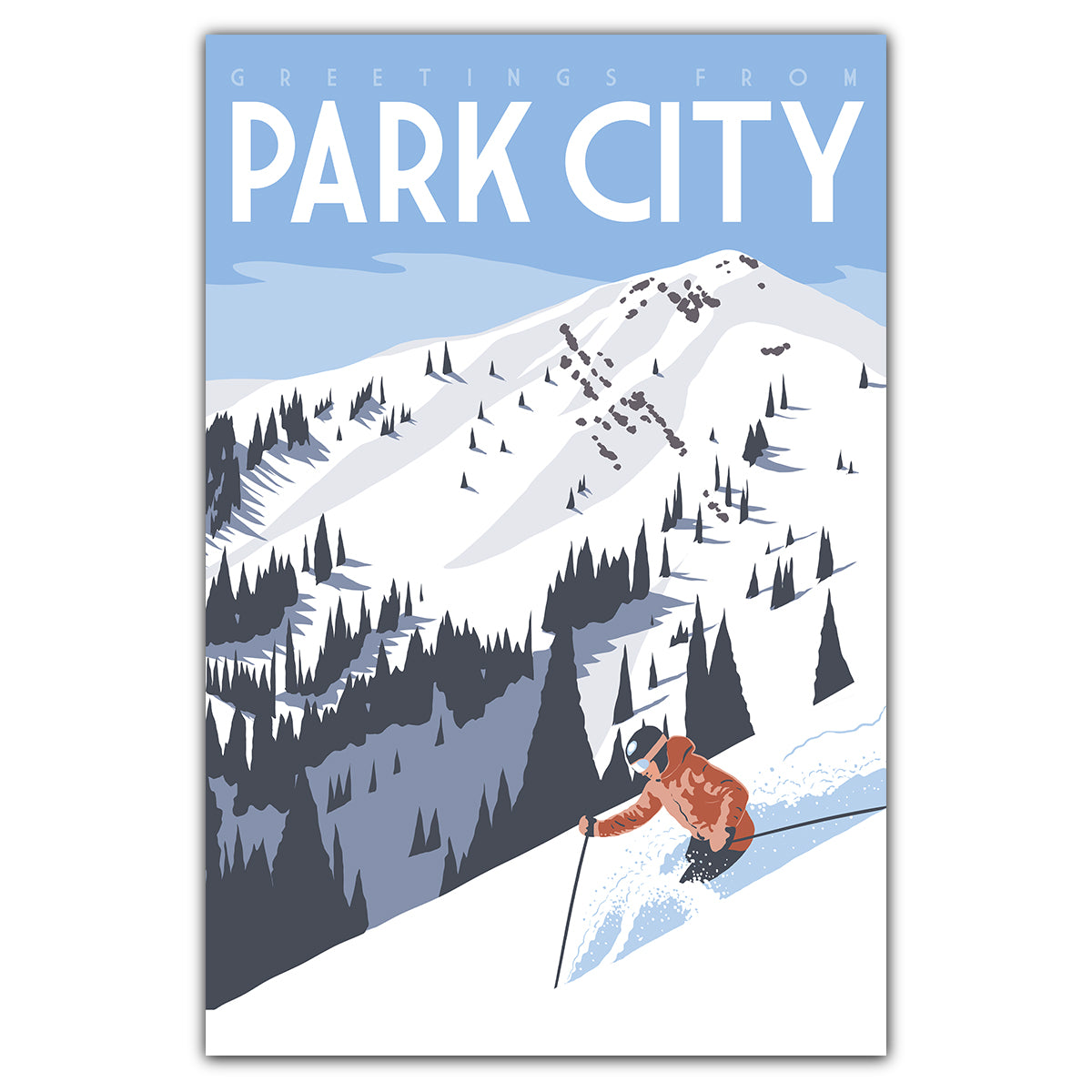 Greetings From Park City Postcard