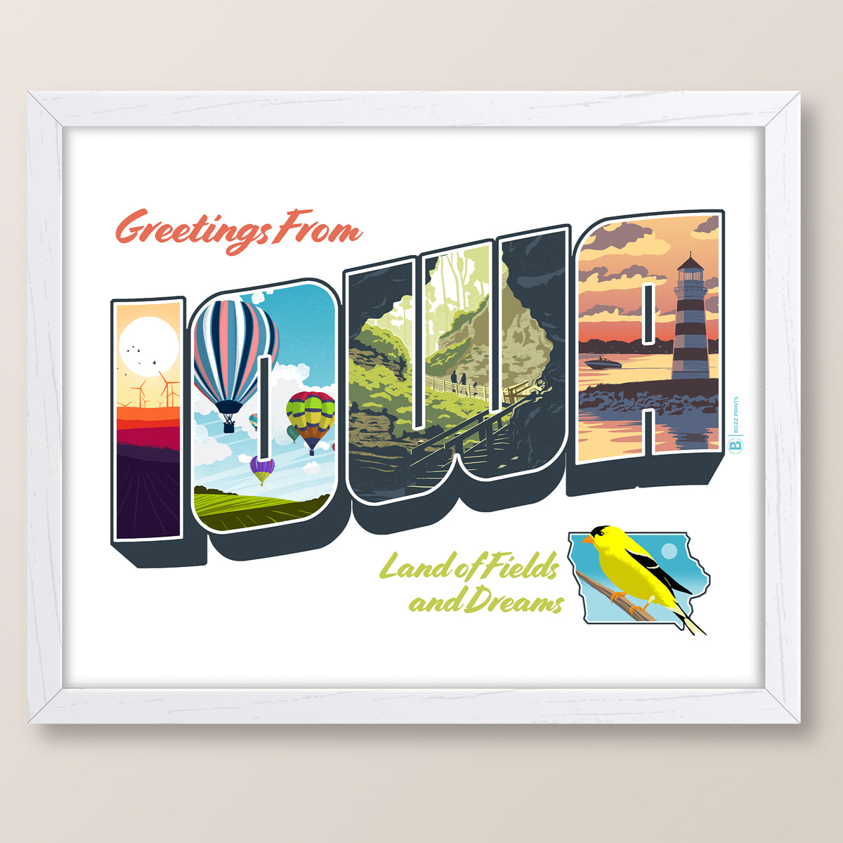 Greetings from Iowa Print