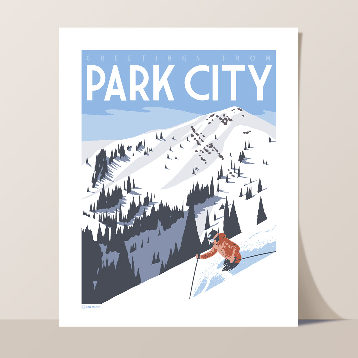 Greetings from Park City Utah Print
