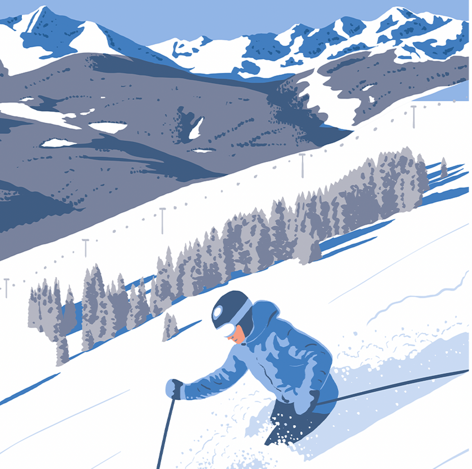 Greetings from Vail Colorado Print