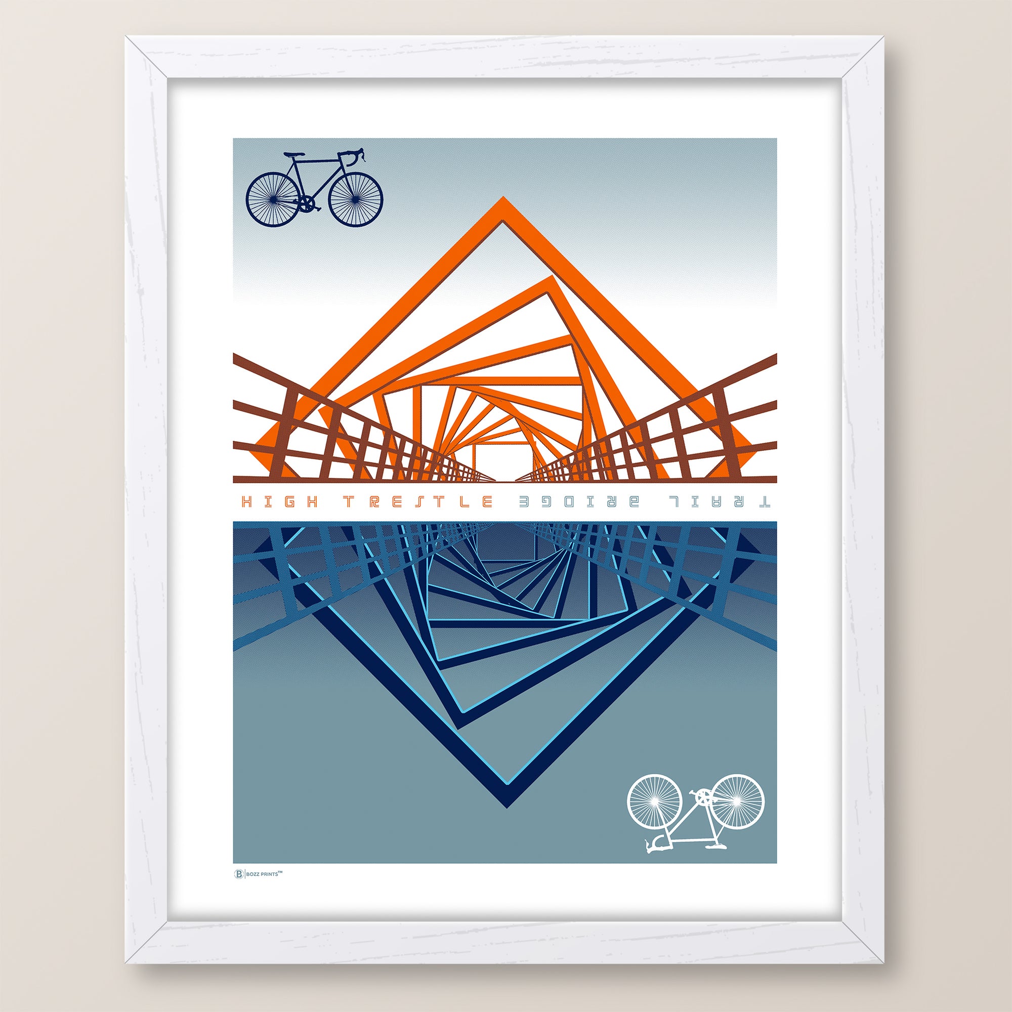 High Trestle Trail Bridge Art Print - Bozz Prints