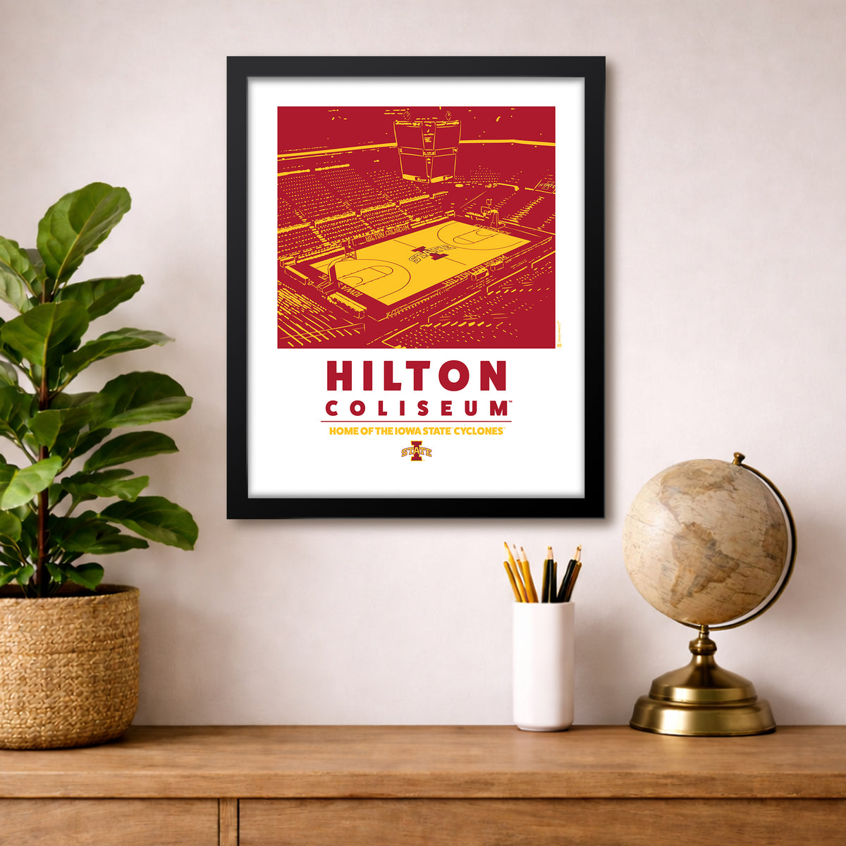 Hilton Coliseum Home of the Iowa State Cyclones Print