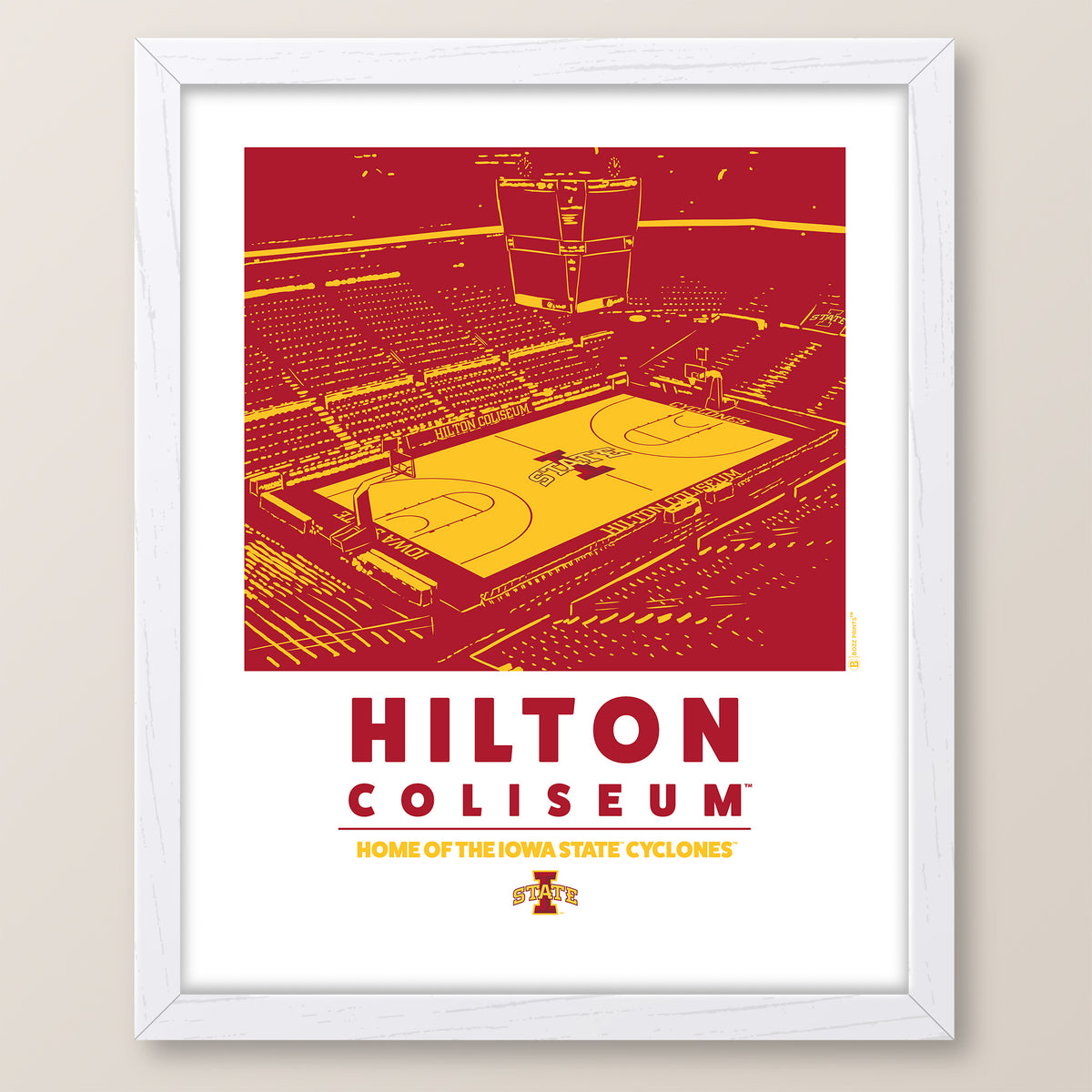 Hilton Coliseum Home of the Iowa State Cyclones Print