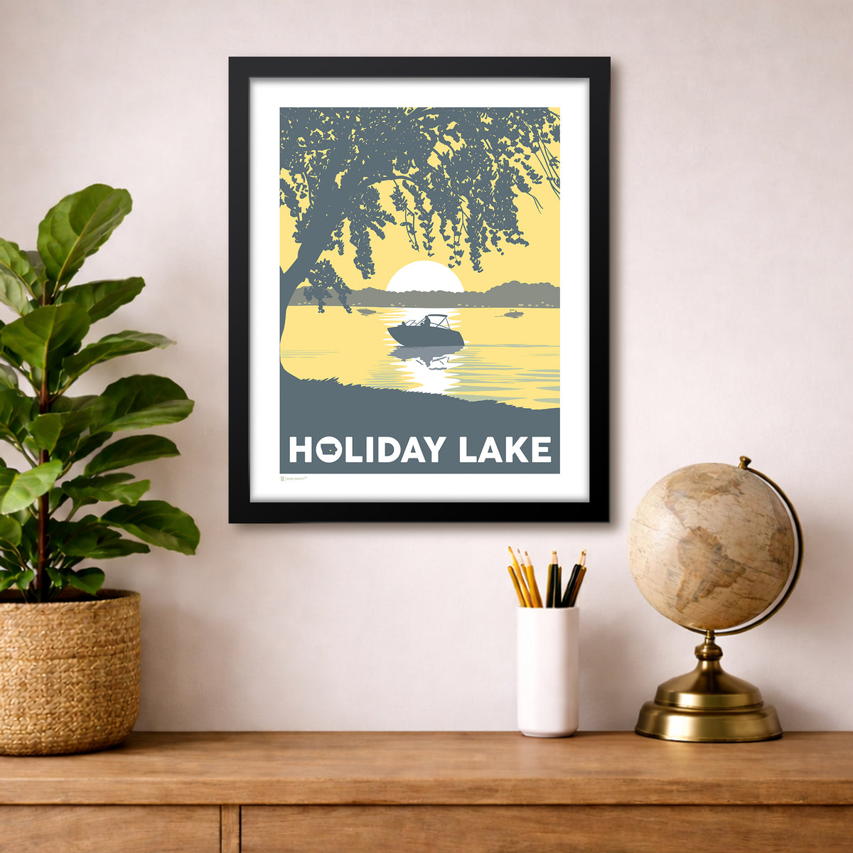 Holiday Lake Iowa Print