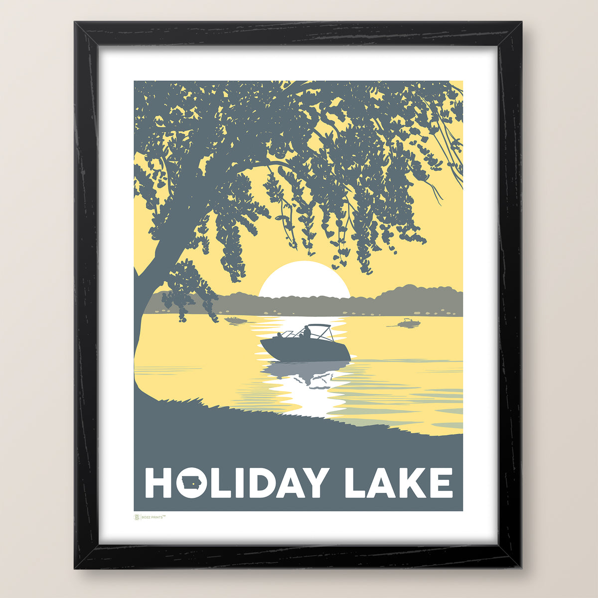 Holiday Lake Iowa Print