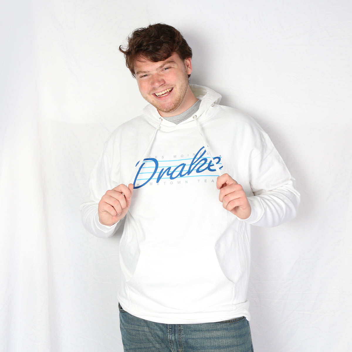 Drake University Hometown Lines Hooded Sweatshirt