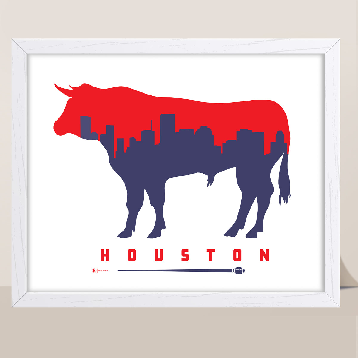Houston Football Print