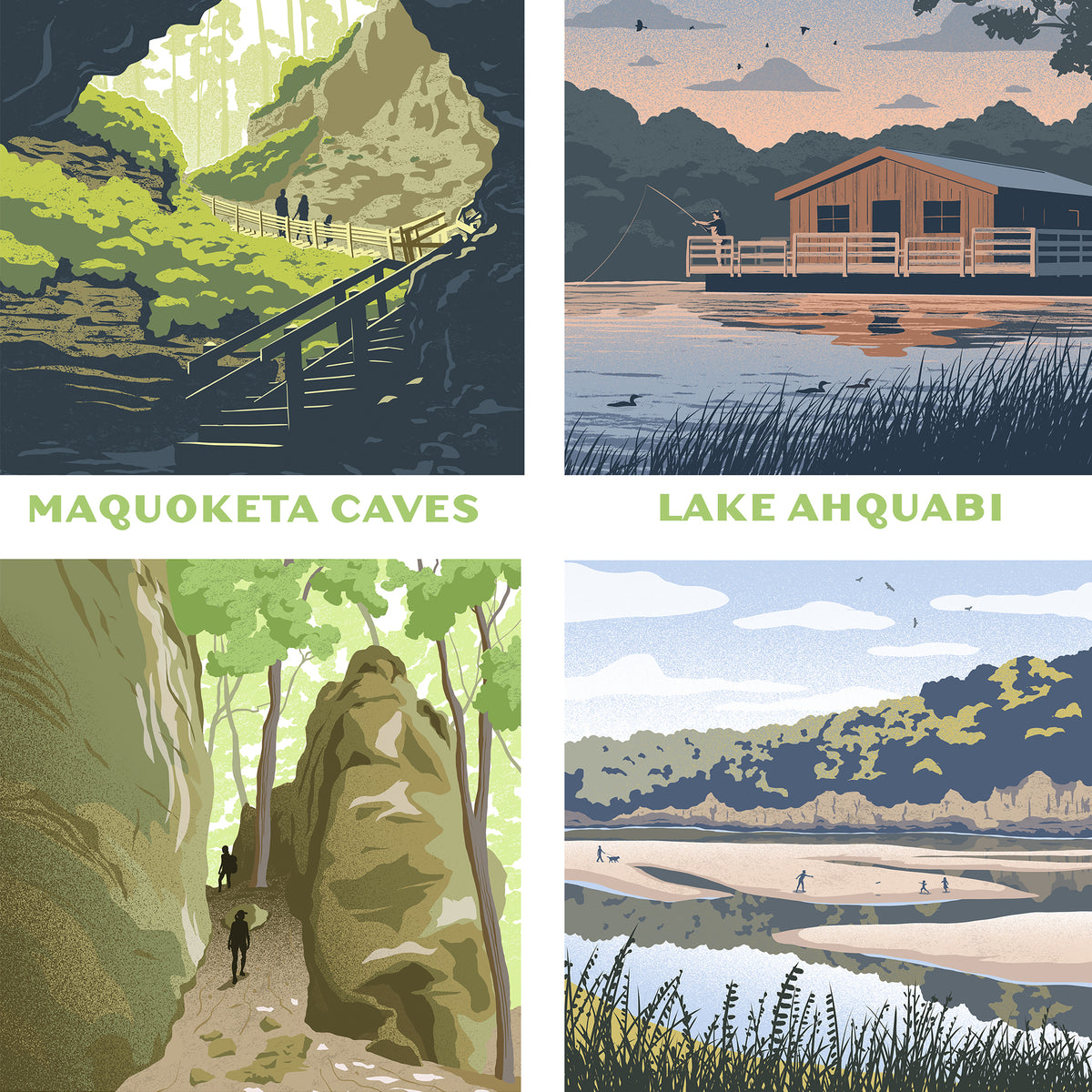 Iowa State Parks Centennial Print