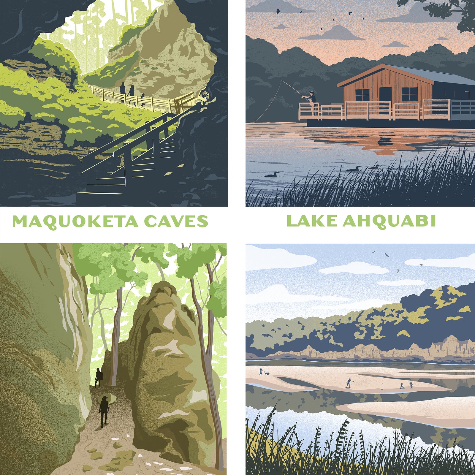 Iowa State Parks Centennial Print