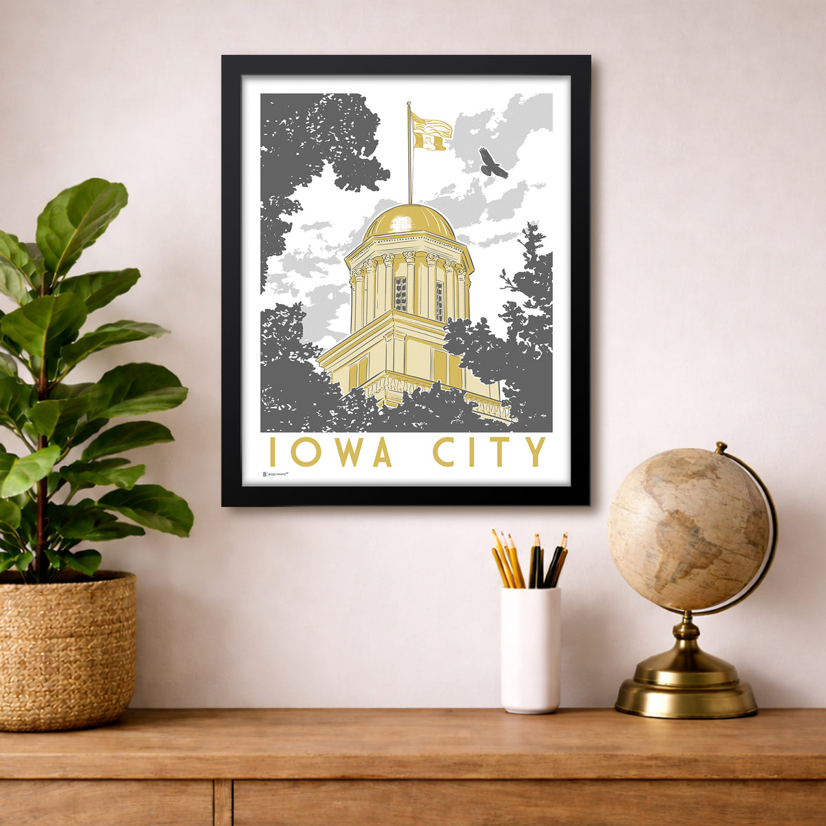 Iowa City Capitol Print