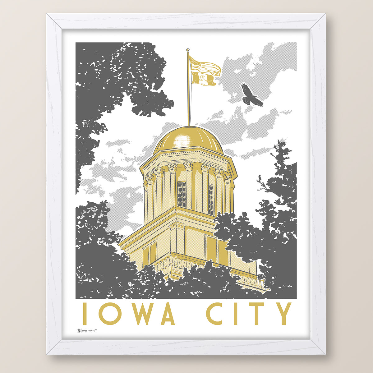 Iowa City Capitol Print