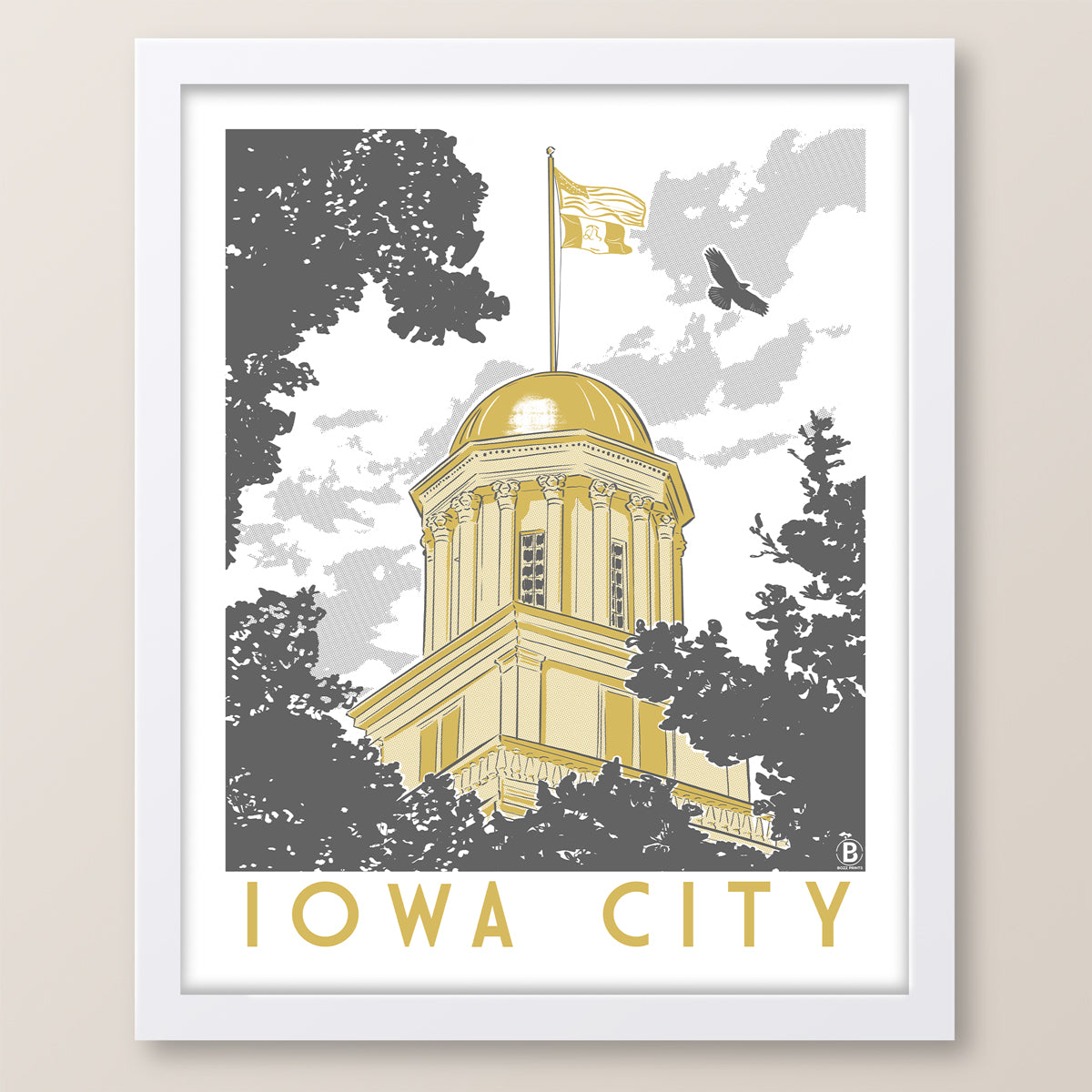 Iowa City Capitol Print