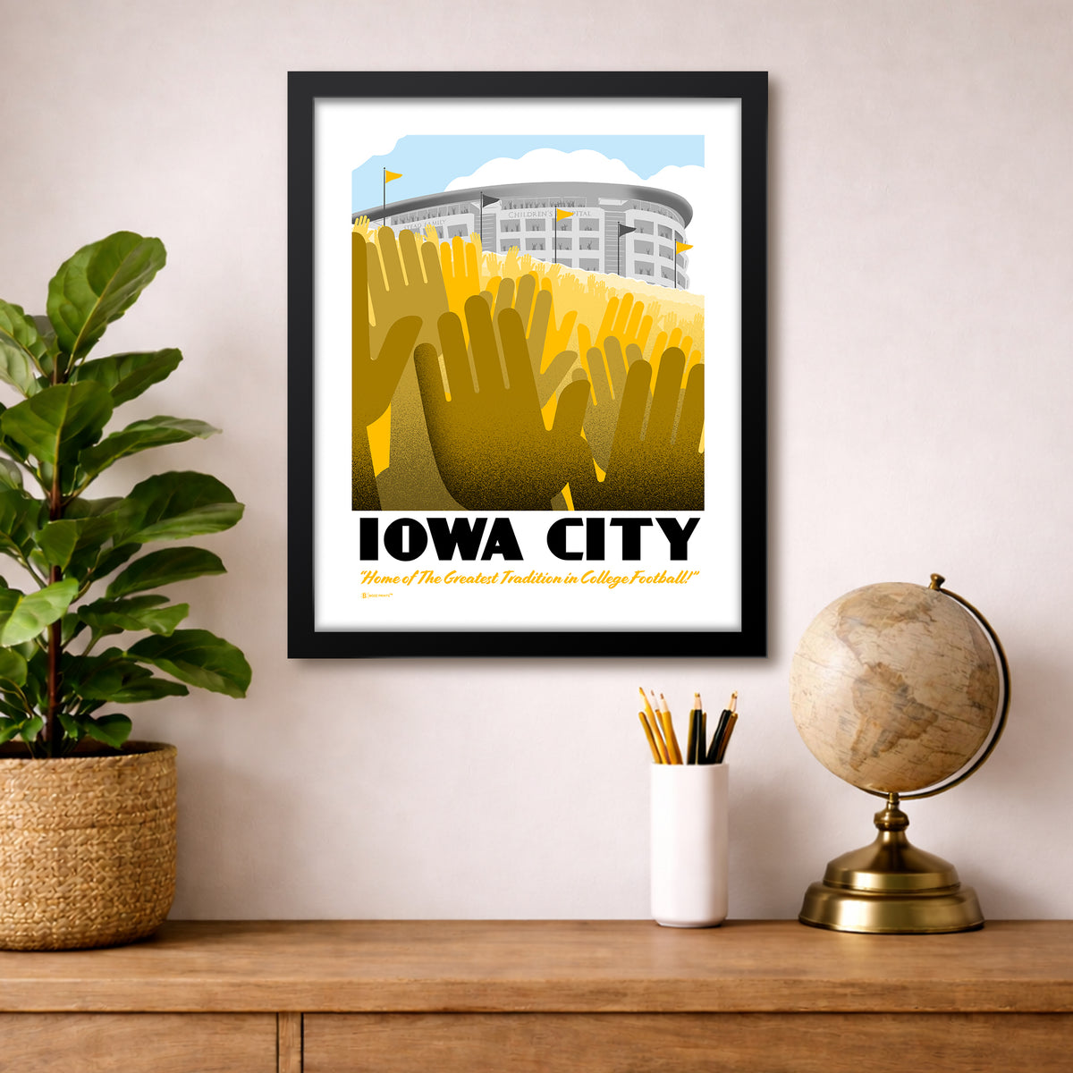 Iowa City Wave Print