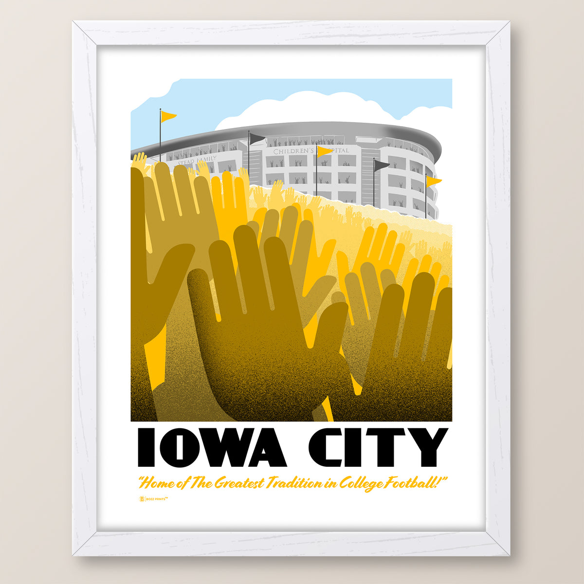 Iowa City Wave Print