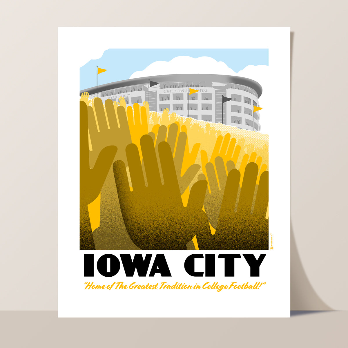 Iowa City Wave Print