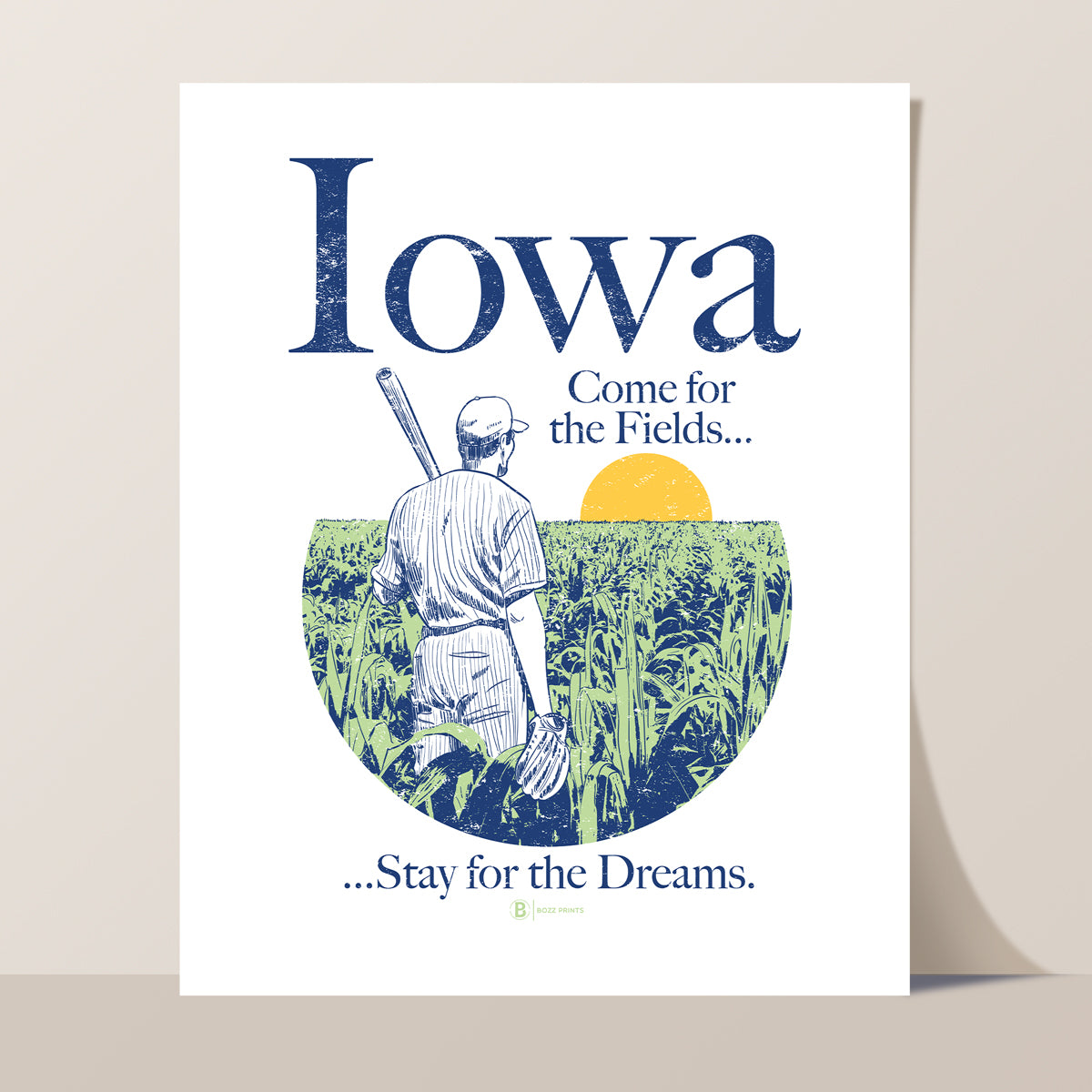 Iowa Come For The Fields Print