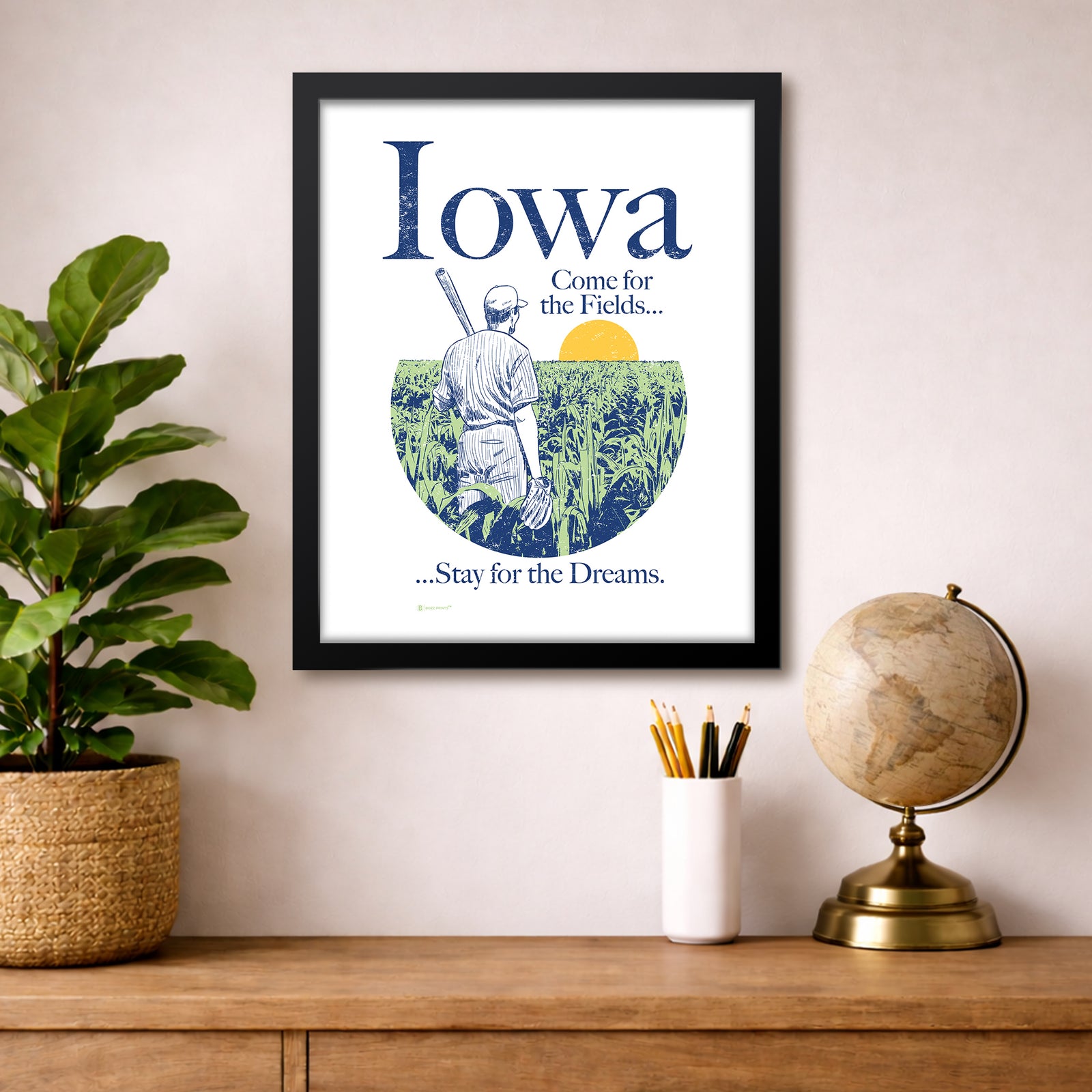 Iowa Come For The Fields Print