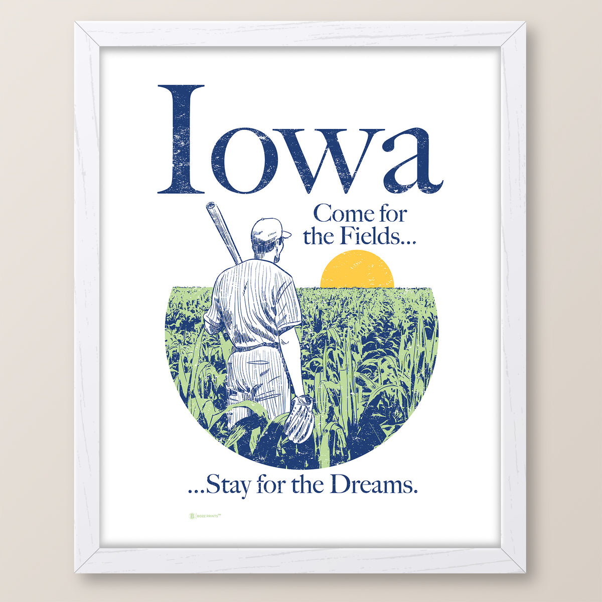 Iowa Come For The Fields Print