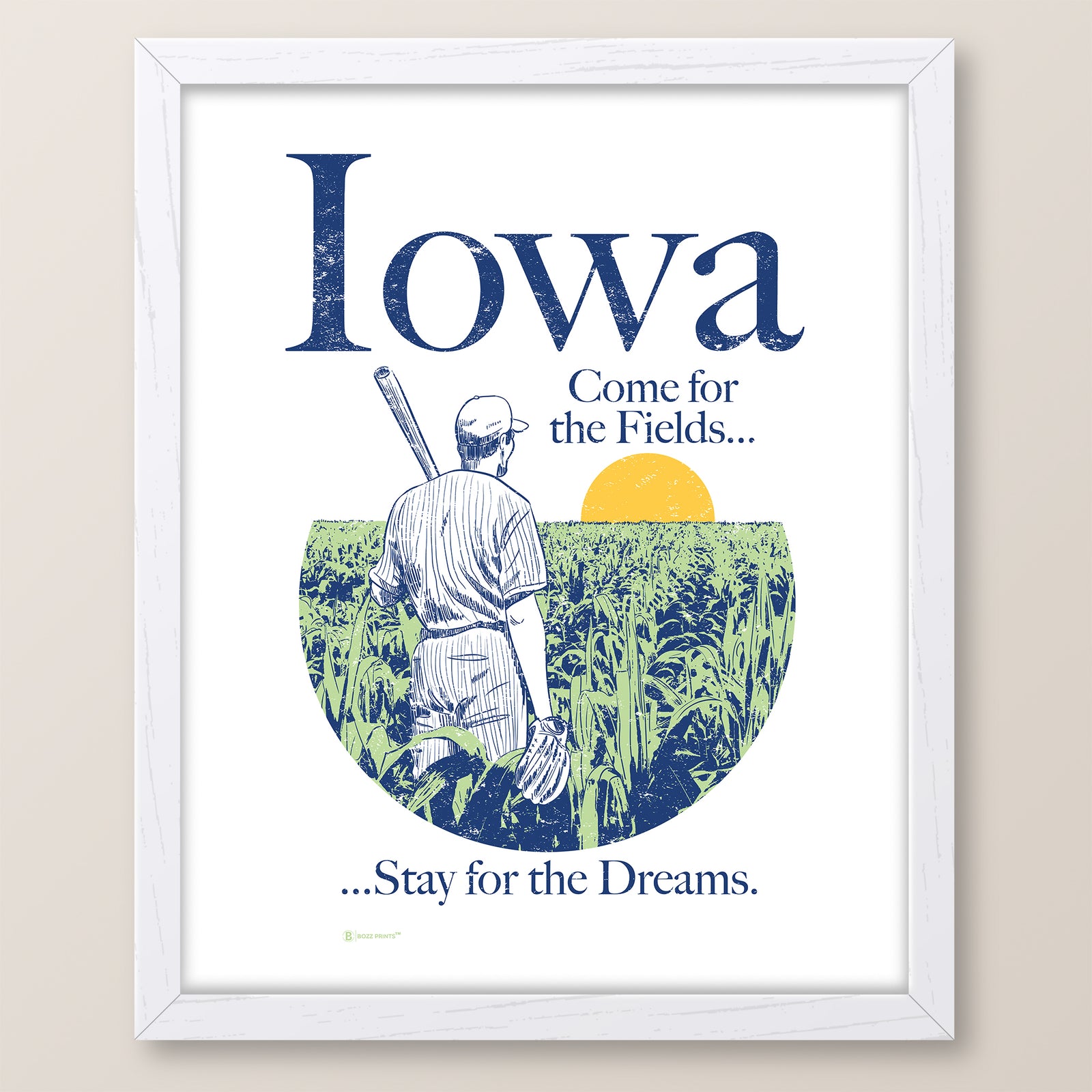 Iowa Come For The Fields Print