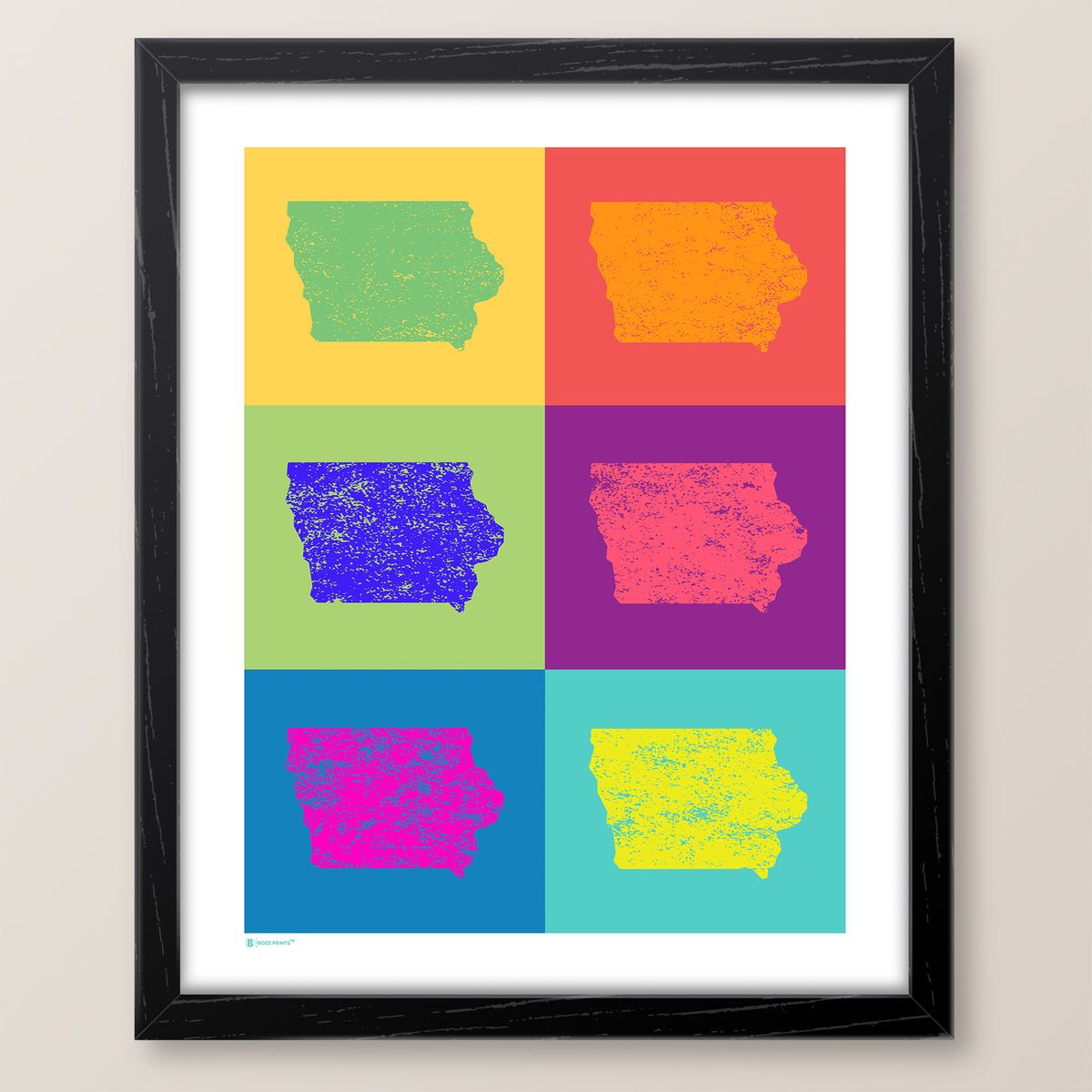 Iowa Pop Art Print