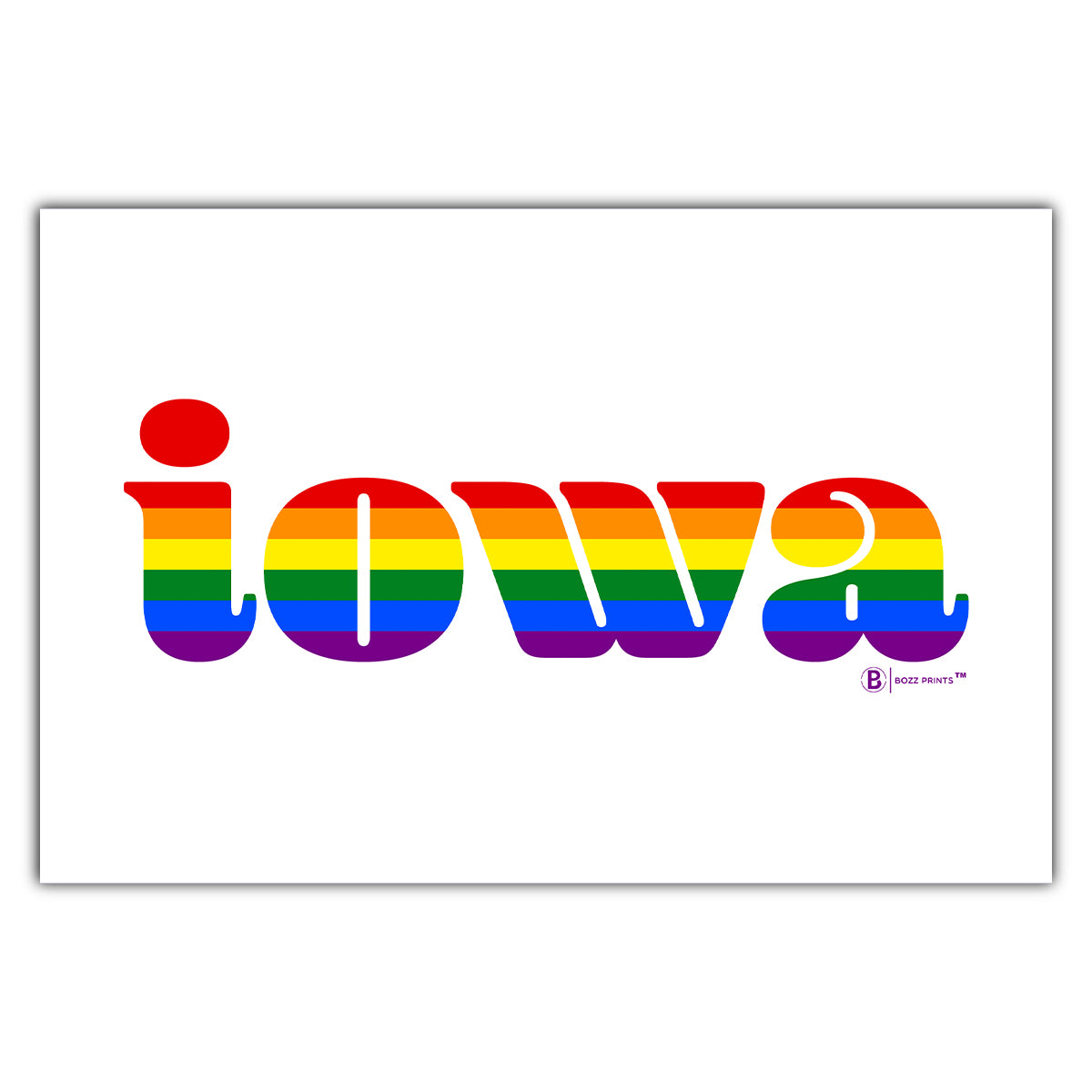 Iowa Retro Pride Postcard