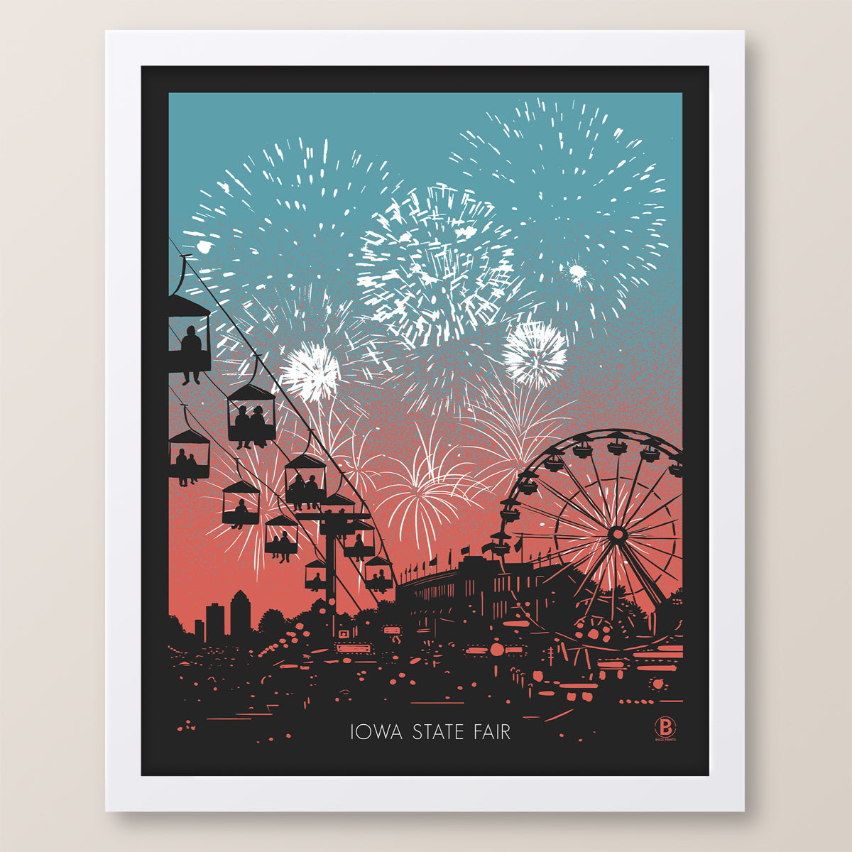Iowa State Fair Fireworks Print