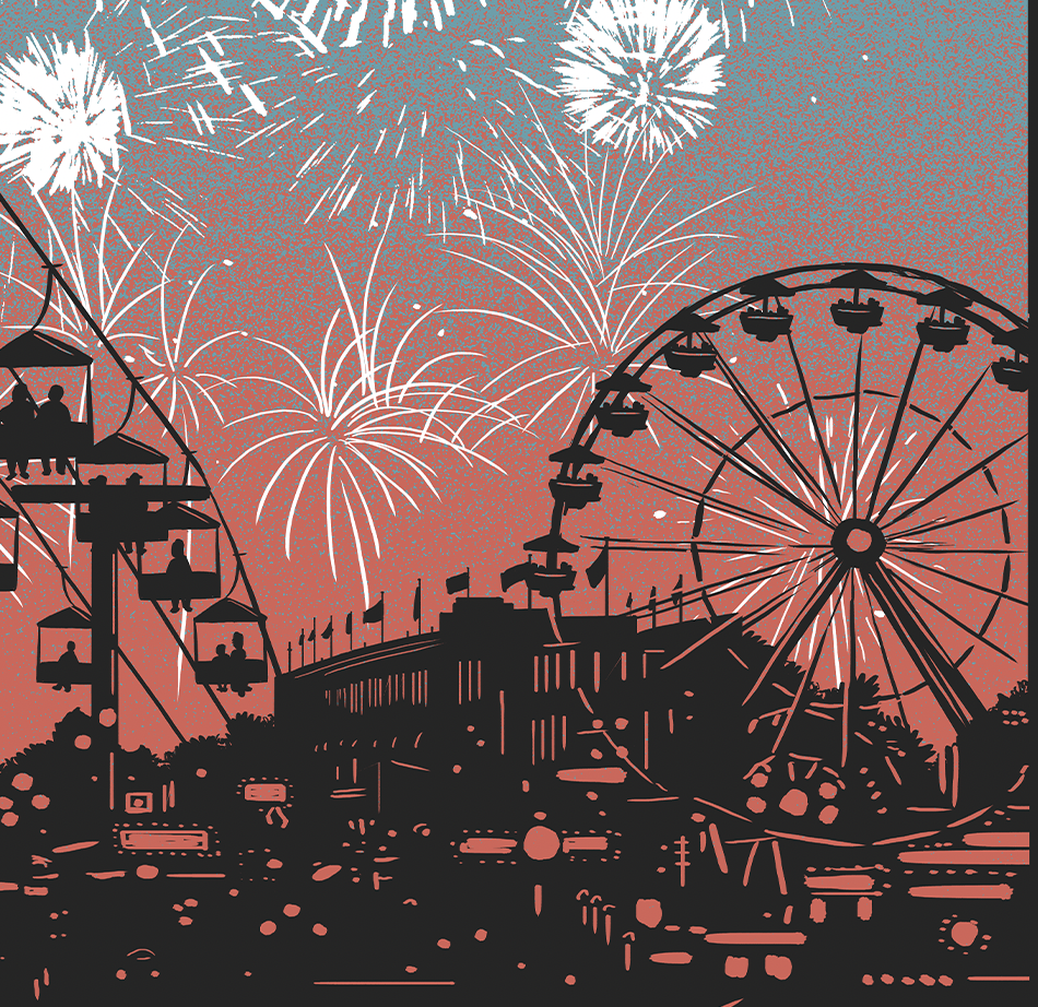 Iowa State Fair Fireworks Print