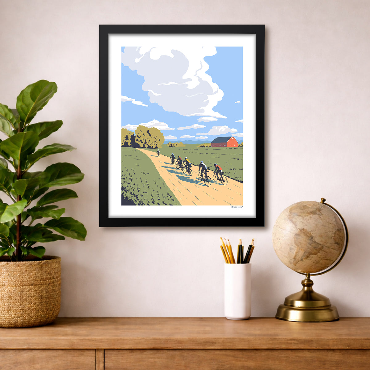 Pedal Iowa Print