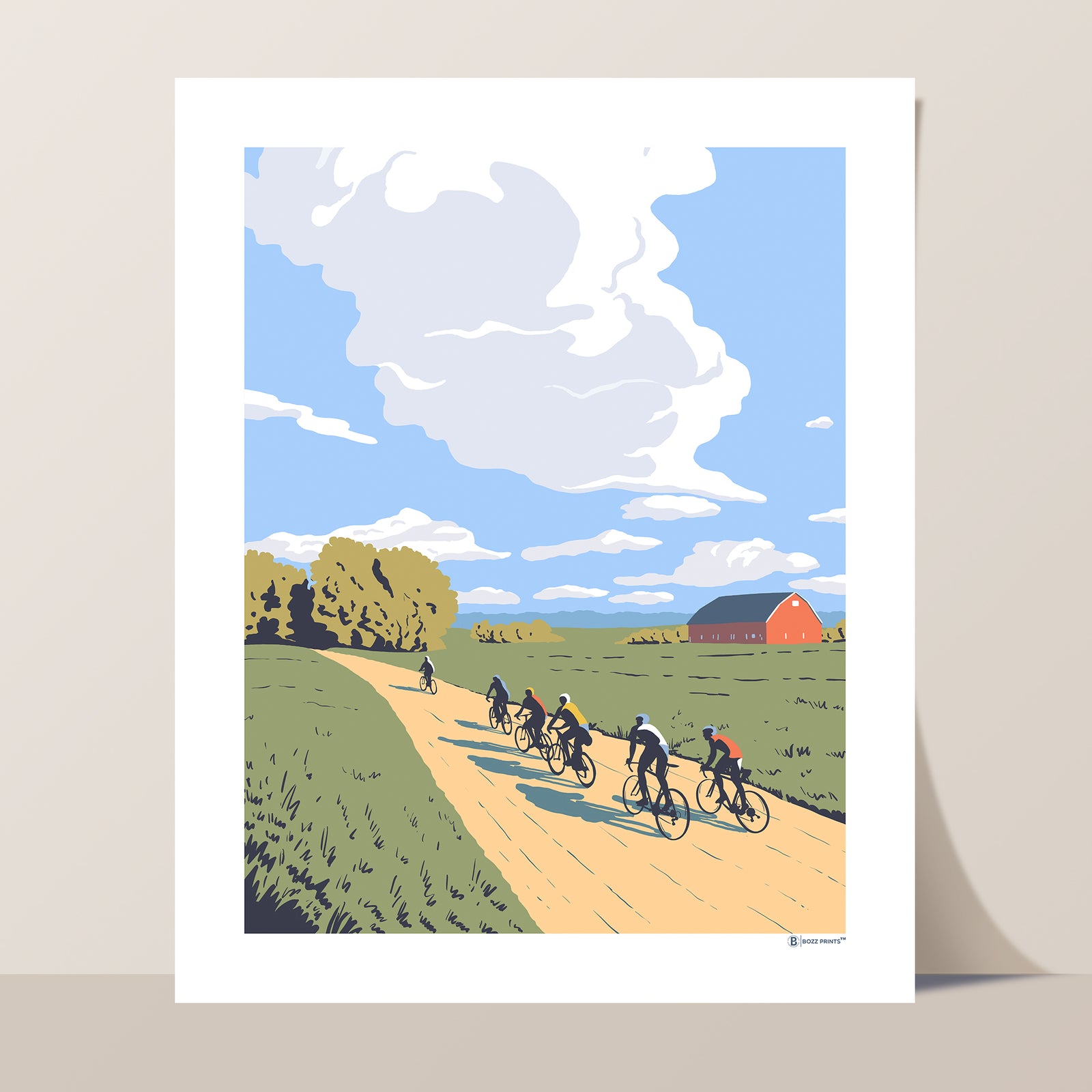 Pedal Iowa Print