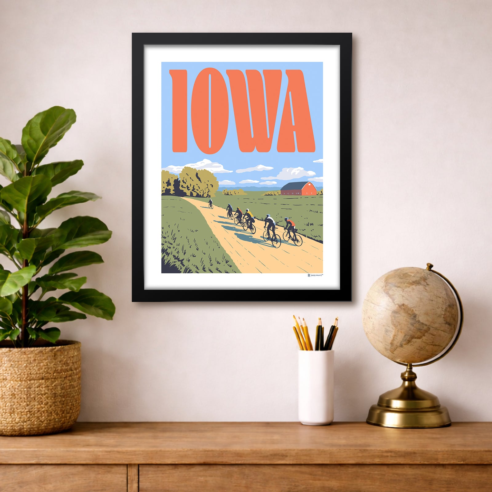 Pedal Iowa Print