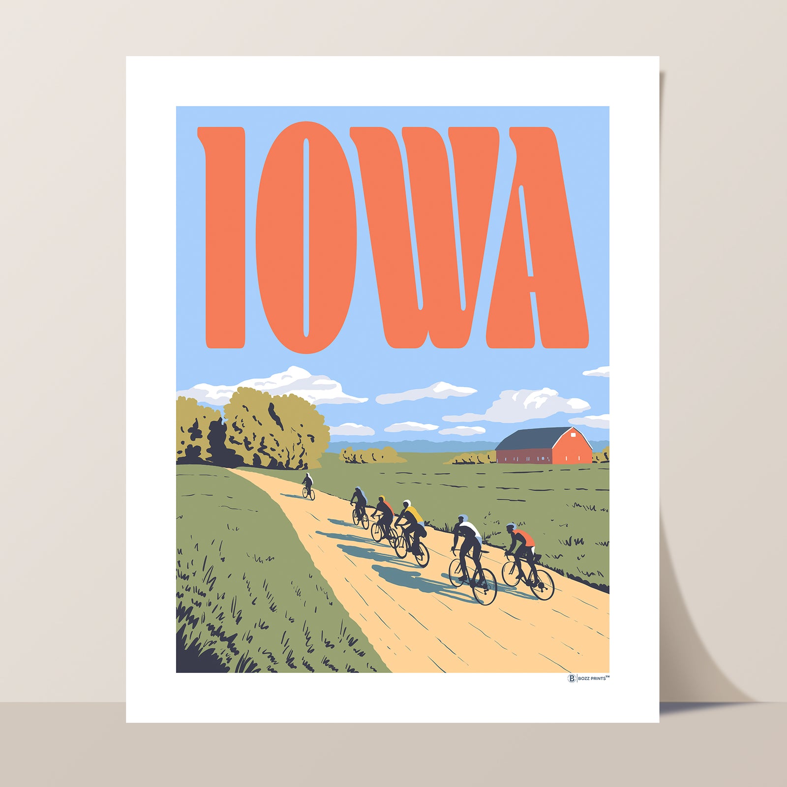 Pedal Iowa Print