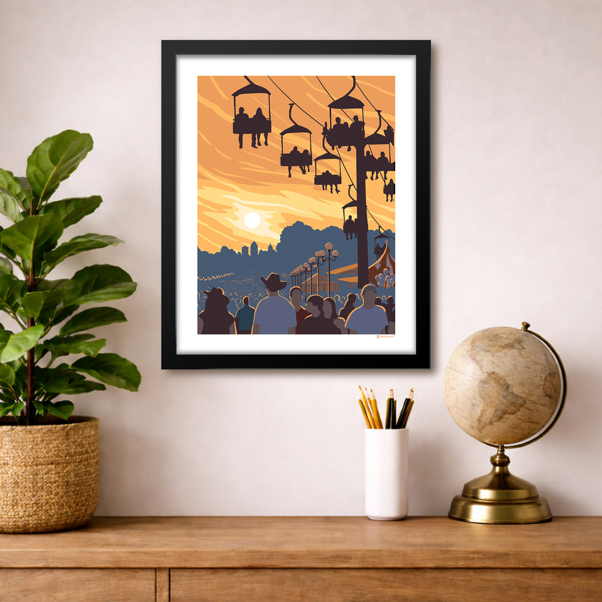 Iowa State Fair Sunset Art Print