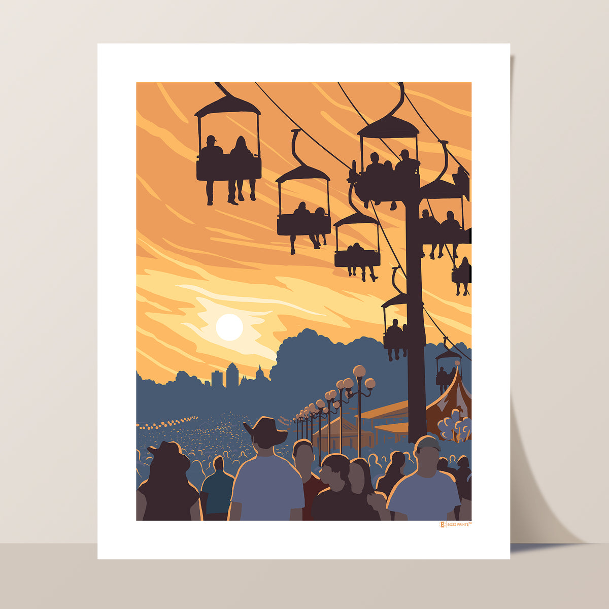 Iowa State Fair Sunset Art Print