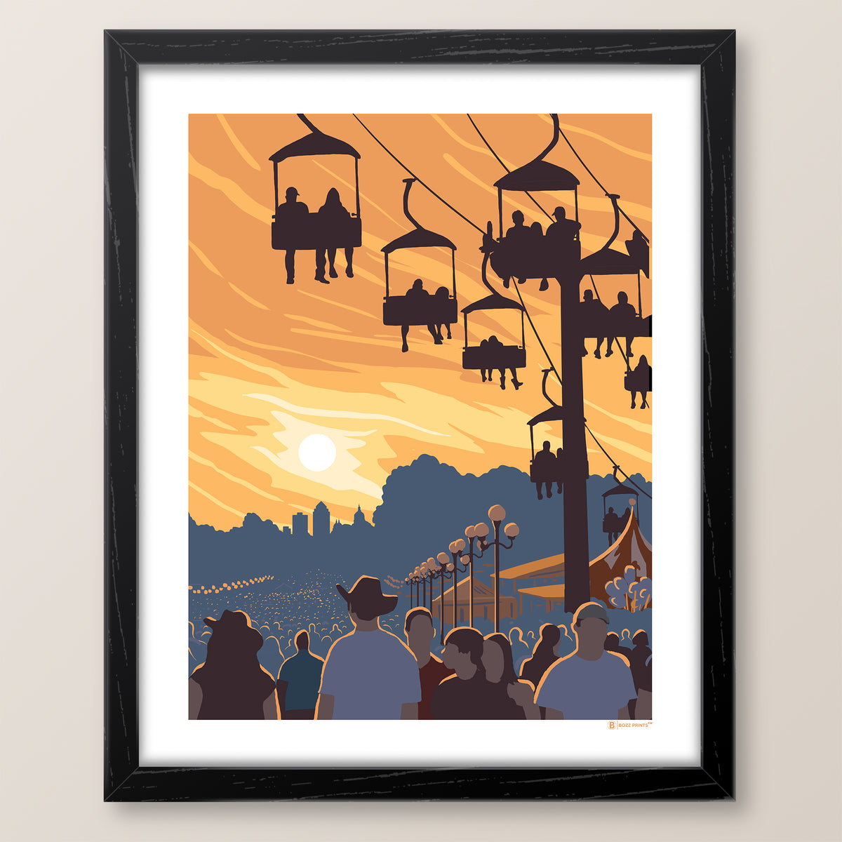 Iowa State Fair Sunset Art Print