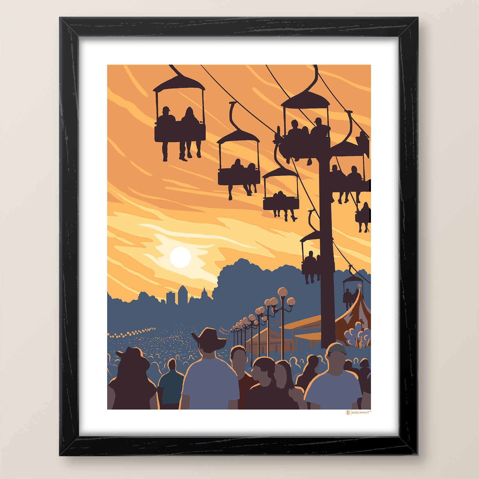 Iowa State Fair Sunset Art Print